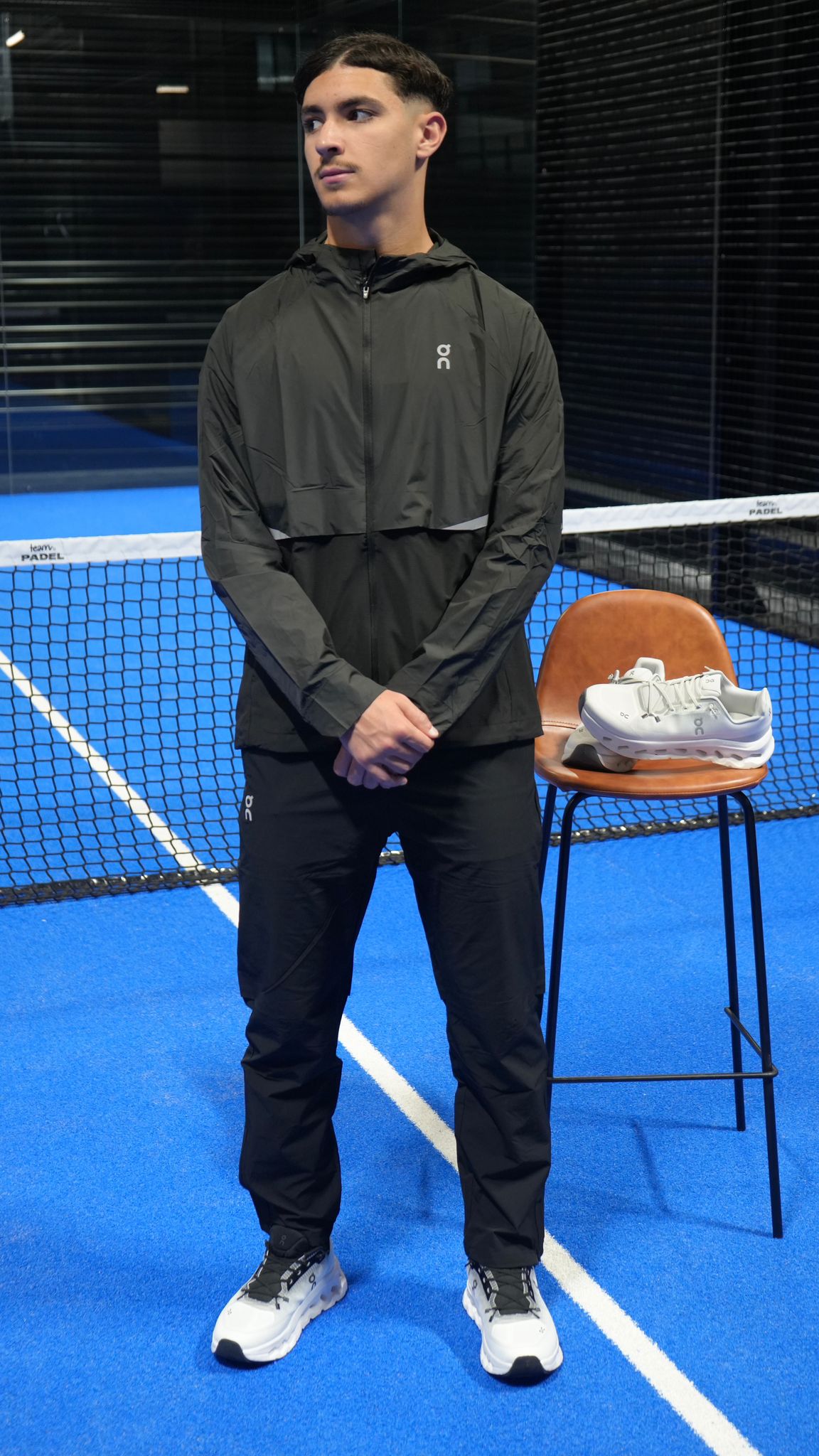 ENSEMBLE PADEL HOMME NOIR
